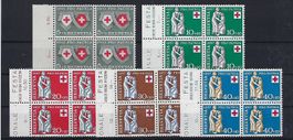 Pro Patria Viererblocks 1957 postfrisch     14707