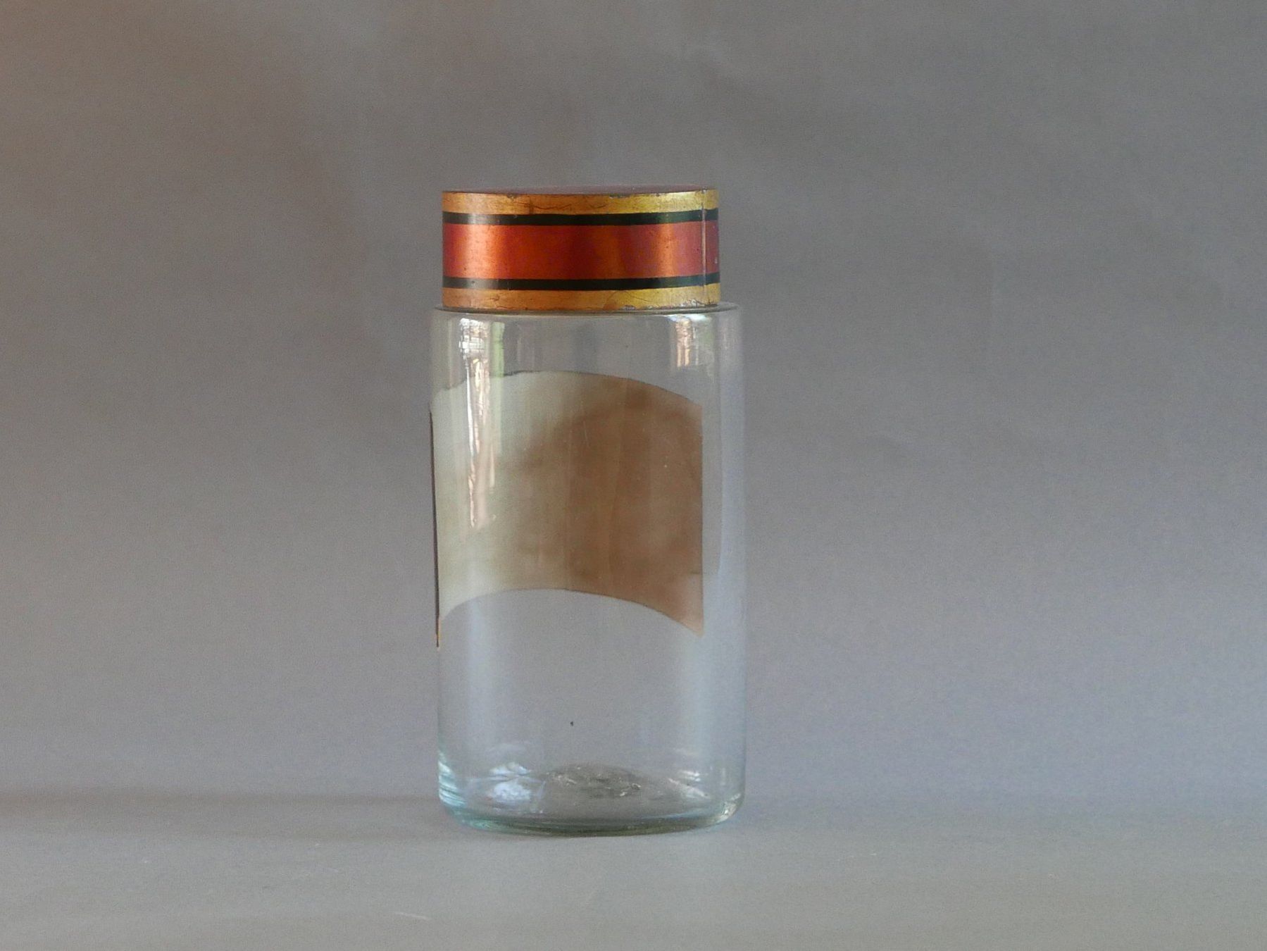 Verres: ANTIKE APOTHEKER-DOSEN GLAS 19. JH. – D'occasion à Balgach par Zwischenraum 1