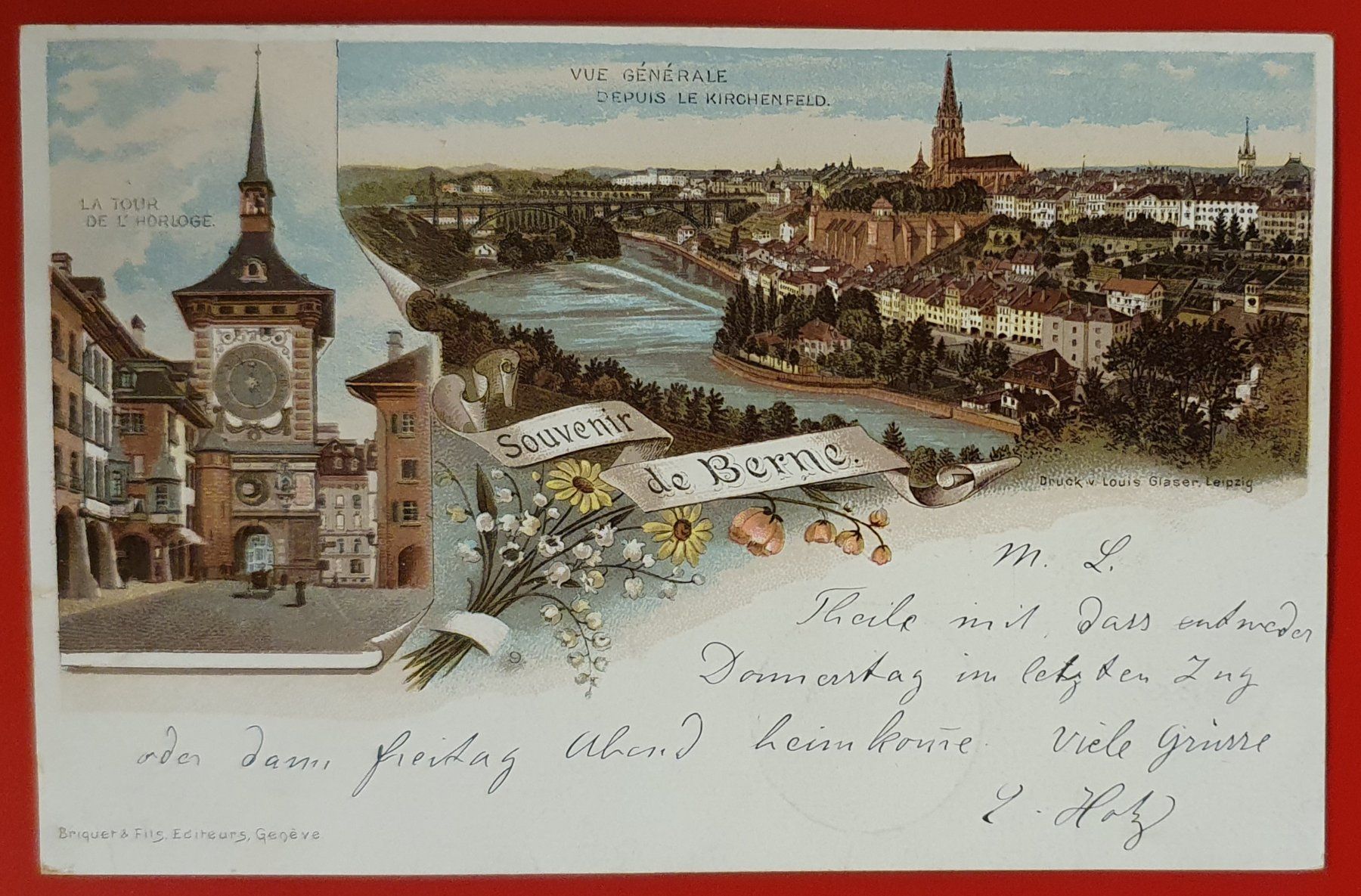 Cartoline postali: Souvenir de Berne 1898 – Usato da Kreuzlingen venduto da Rschweiz1