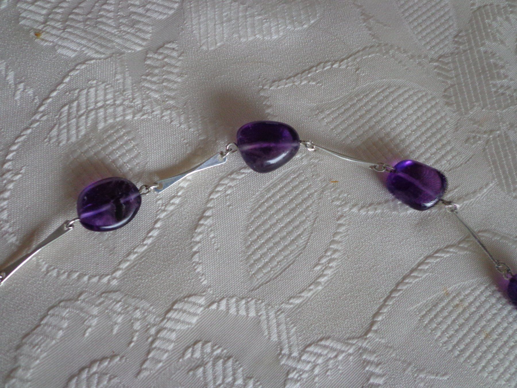 Colliers: Kette Silber 835 mit Amethysten 61cm – D'occasion à Würenlingen par soltus 4