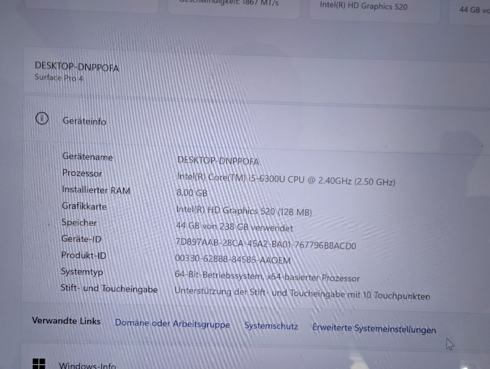 Microsoft Tablettes PC: Microsoft Surface Pro 4 mit Windows 11 Pro – D'occasion à Wynau par Ralpha1 3