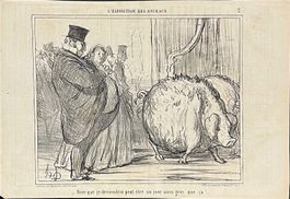 Honoré Daumier.   Aus der Serie L'EXPOSITION DES ANIMAUX.