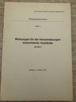 Weisung für die Verschiebungen motorisierter Verbände