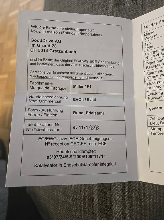 Auspuffanlagen: Miller Auspuff – Gebraucht aus Kriens von Ragnarson96 1