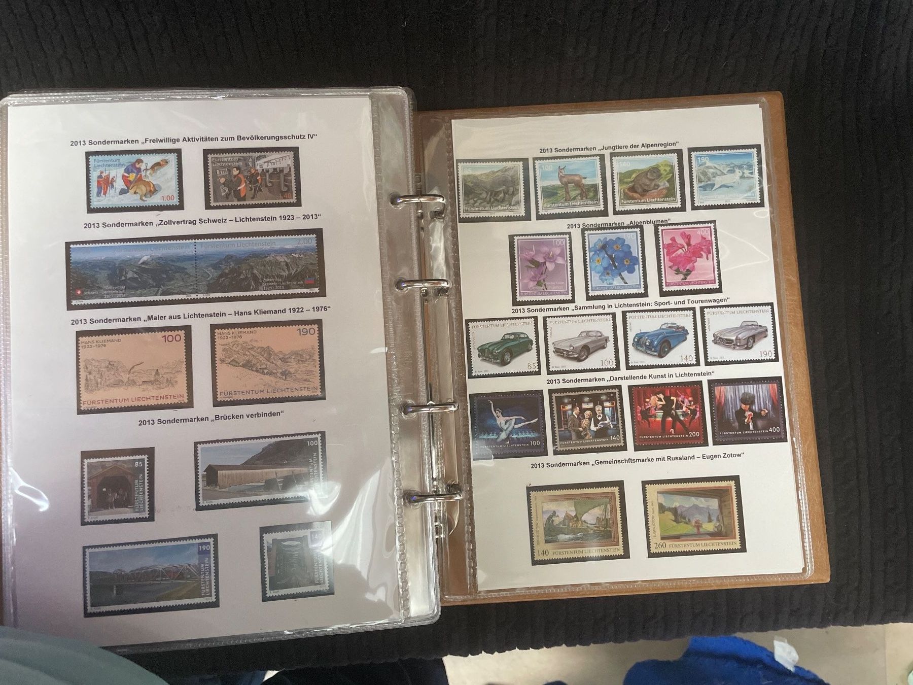Tutti i francobolli: Liechtenstein Briefmarken Sammlung, komplett,1981- 2013 – Usato da Schüpfen venduto da Schuepfen45 3