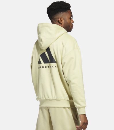Adidas Basketball Hoodie, Gr. XL, Limonengelb