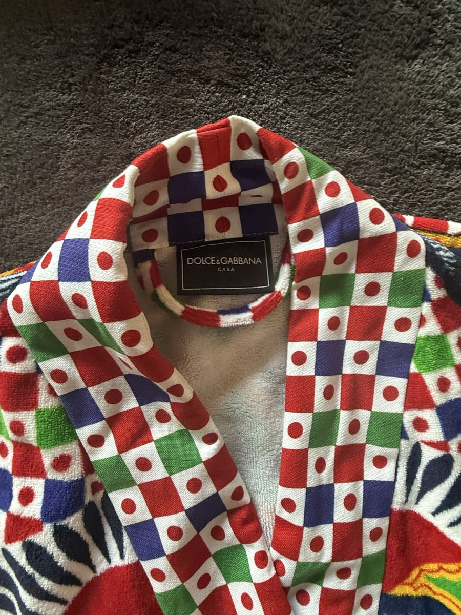 Accappatoi: Dolce & Gabbana Bathrobe Carretto XL Cotton multicolor new – Usato da Zürich venduto da Jomed6 8
