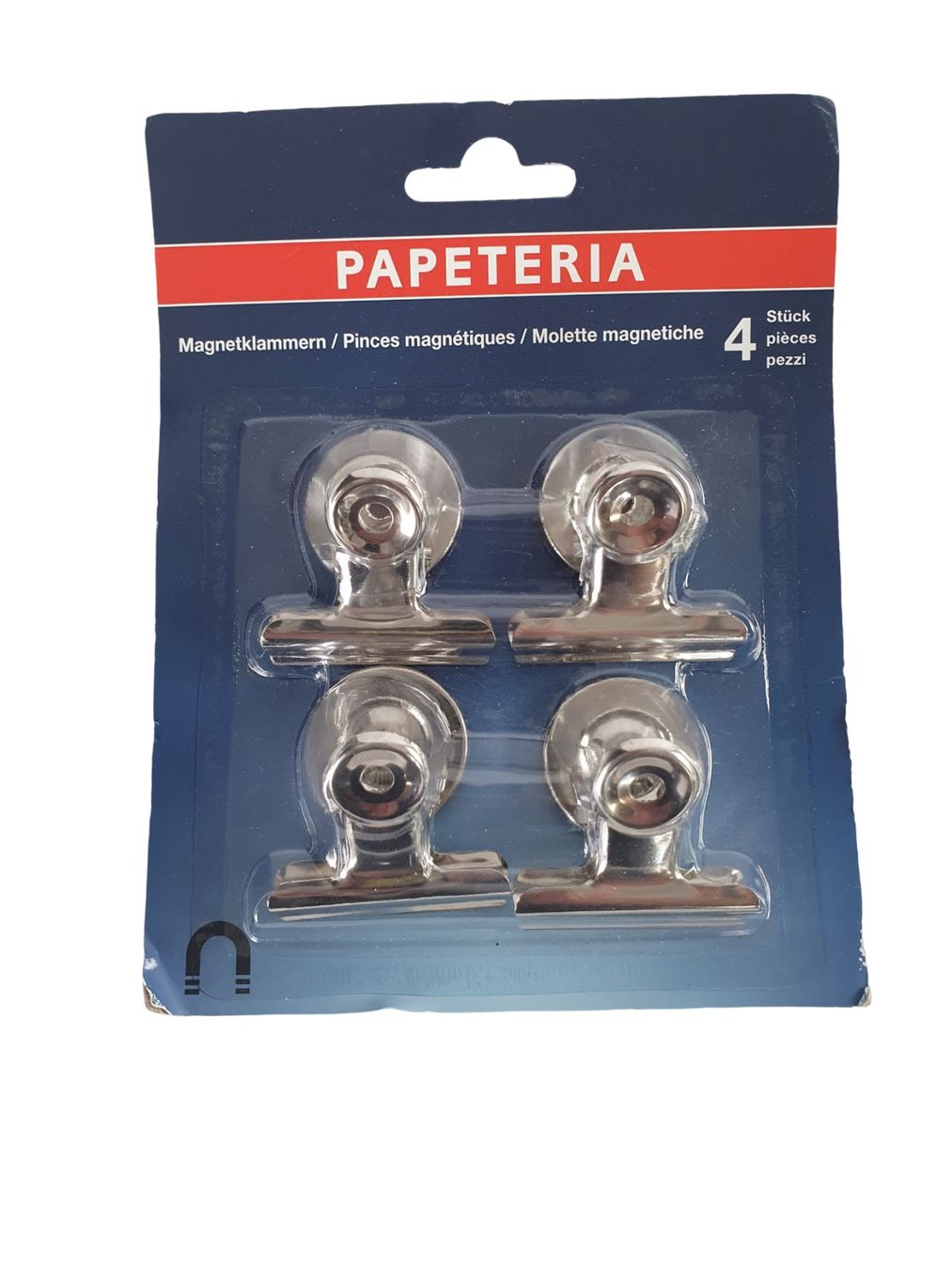 Magnets: PAPETERIA Magnetklammern, 4-er Set – Neuf (Voir description) à Wangen b. Olten par Restwert_Wangen