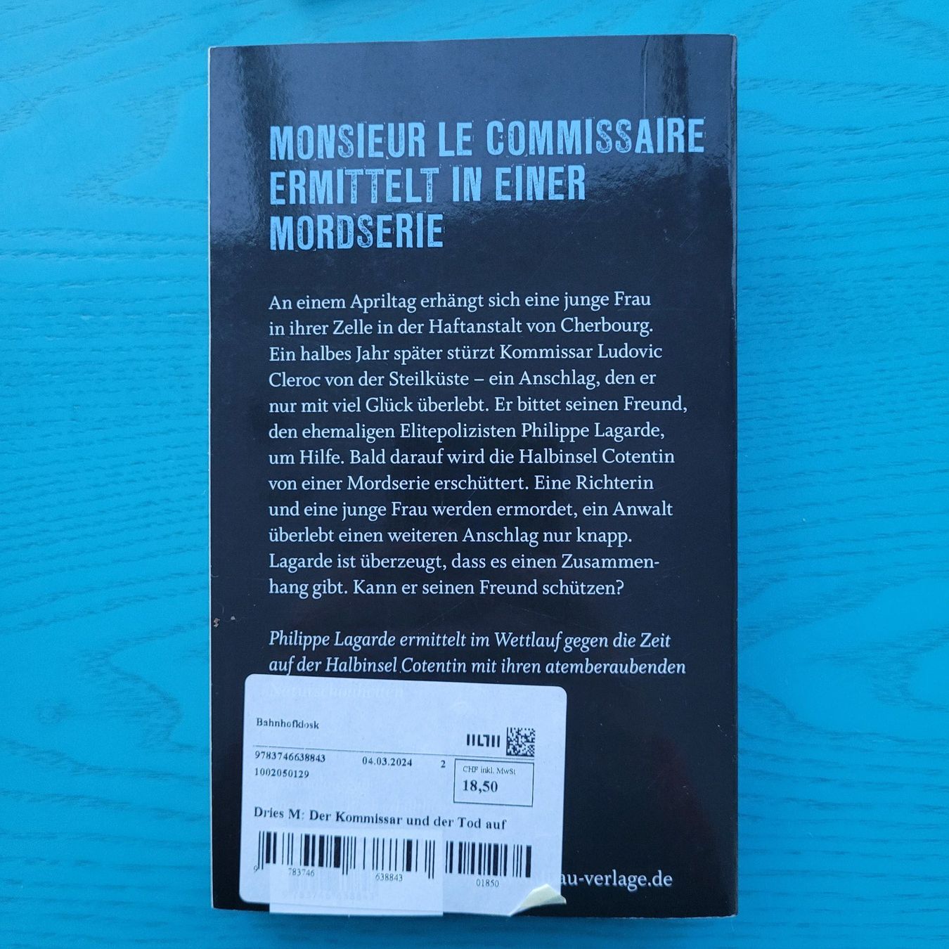 Libri: Maria Dries- Der Kommissar u.der Tod auf Cotentin – Usato da SCHÜBELBACH venduto da CoKaHa 1