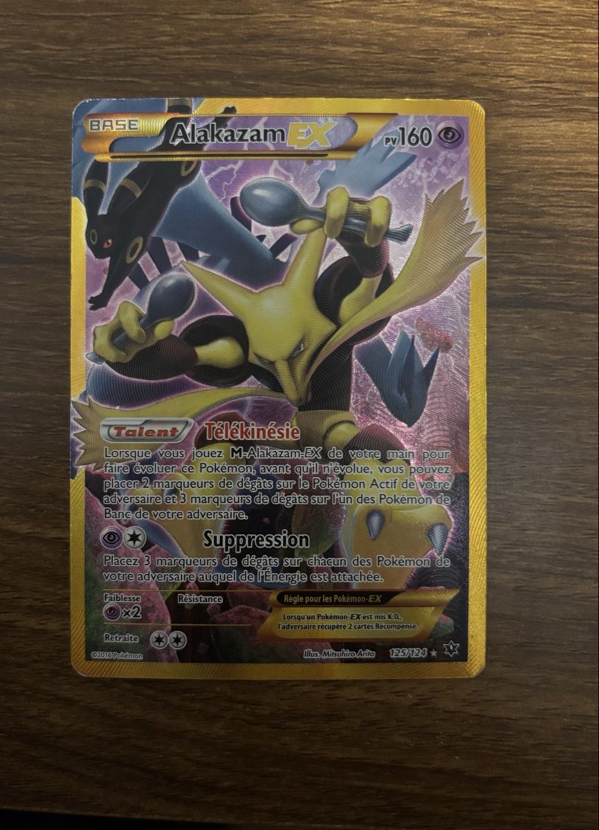Pokémon Carte collezionabili: Alakazam Ex 125/124 – Usato da Delémont venduto da Popcultureee