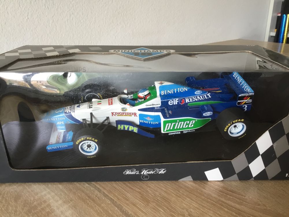 Minichamps 1/18 Benetton Renault B196 (Jean Alesi #3) 1996 - Défaut, Sans Boîte