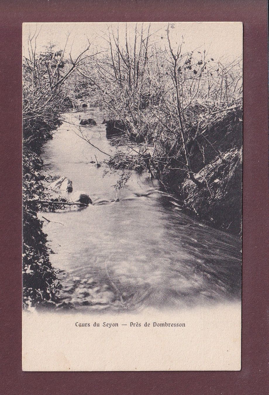 Cartoline postali: Cours du SEYON - Près de Dombresson – Usato da Pully venduto da nicecards