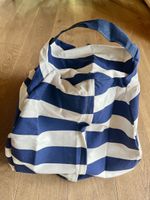 Storage-Tasche blau weiss Baumwolle neuwertig