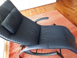De Sede Liege (blaues Glattleder)