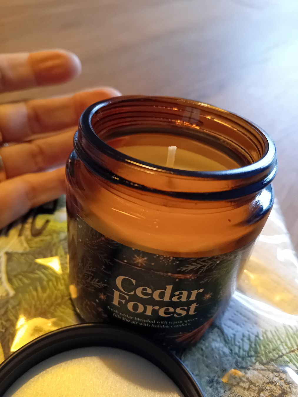 Tovaglioli: Servietten mit Duftkerze Cedar Forest Set neu – Nuovo e nell'imballaggio originale da Burgdorf venduto da carodesign1 3
