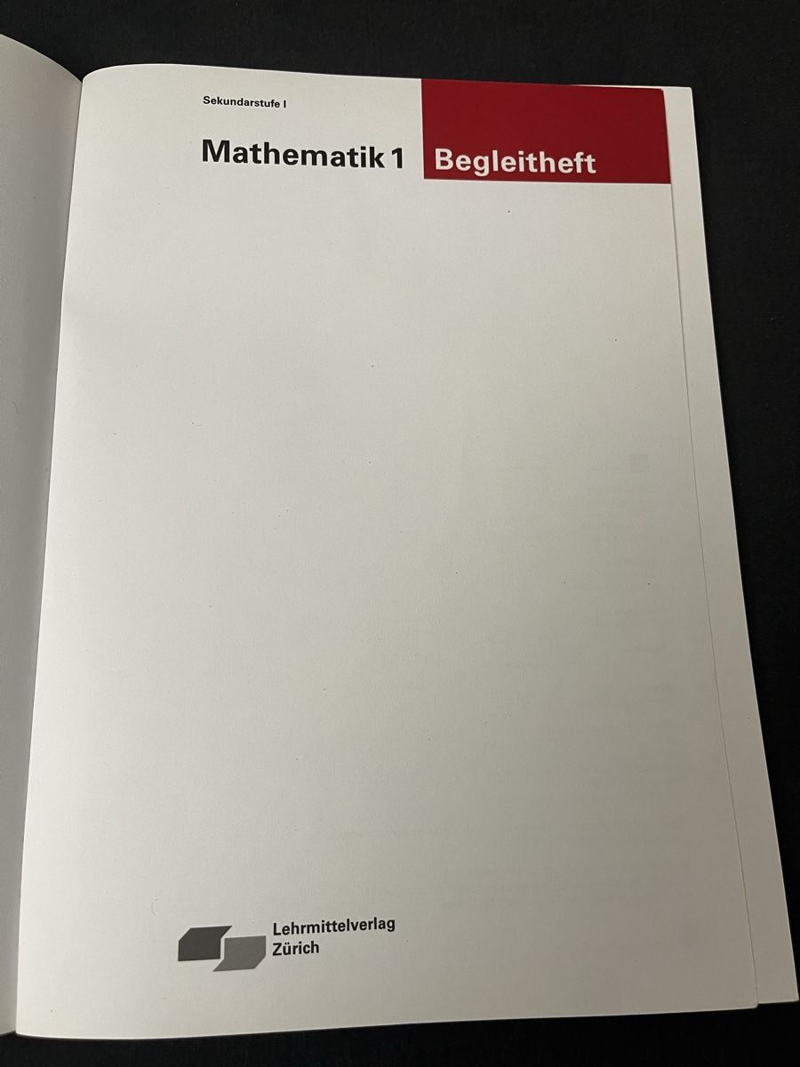 Livres: Begleitheft Mathematik 1 – D'occasion à Zürich par Zoran 2