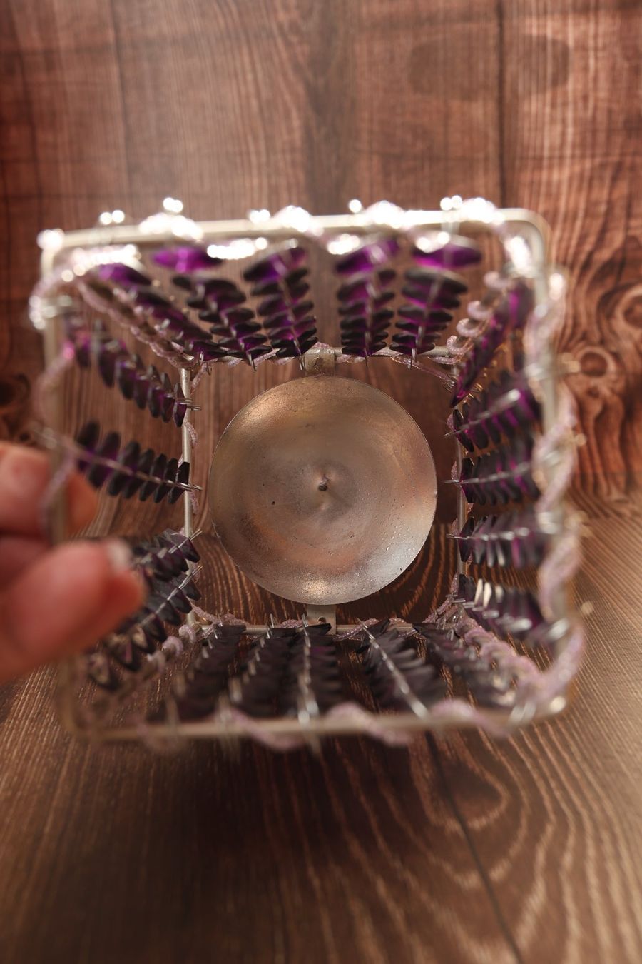 Manor Tutte le decorazioni: Windlicht violett, Glasperlen, Deko. – Nuovo (secondo la descrizione) da Thusis venduto da cwe_7gjm 1