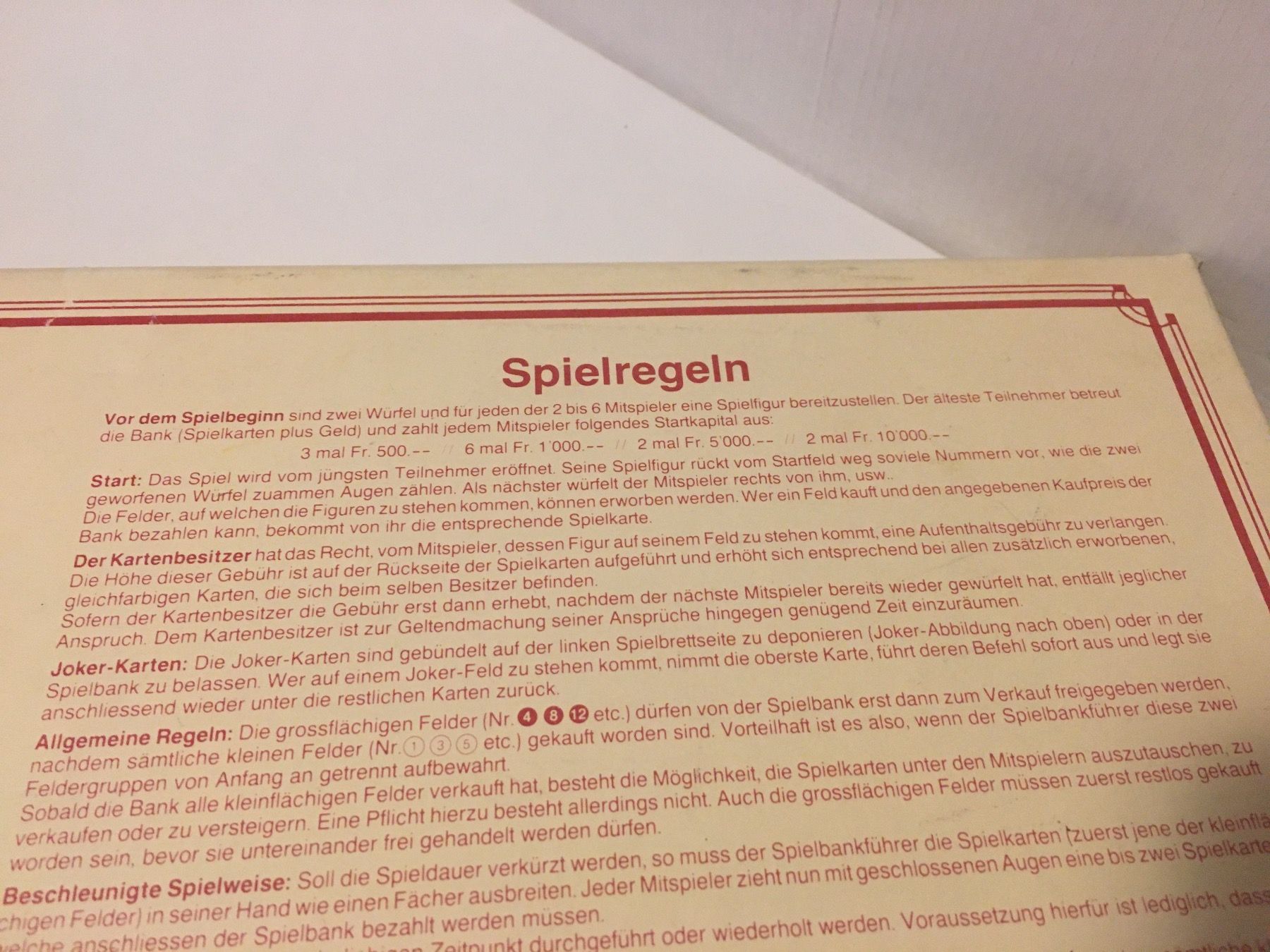 Spiele: Gossauer - Spiel - Copyright by Werbeagentur Engeli, Horn – Gebraucht aus Andwil SG von Rainboli 3