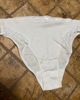 Calida slip cotone bianco, taglia S/M- pizzo,elegante- nuovo