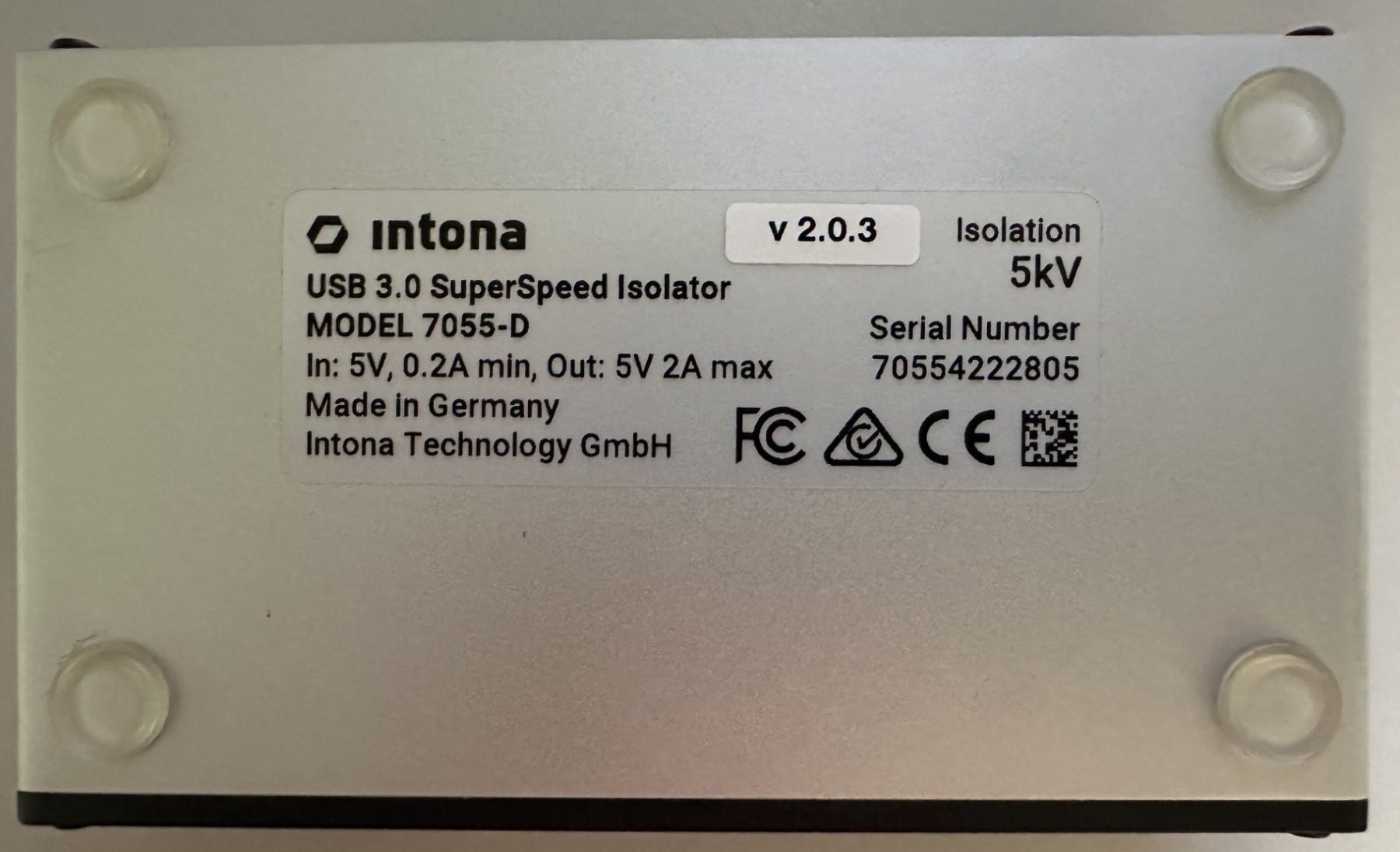 Unità & Adattatore: Intona USB 3.0 SuperSpeed Isolator 5kV Model 7055-D – Nuovo (secondo la descrizione) da fribourg venduto da gatoa 1