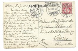 Stabstempel Thalweil 1907 wd