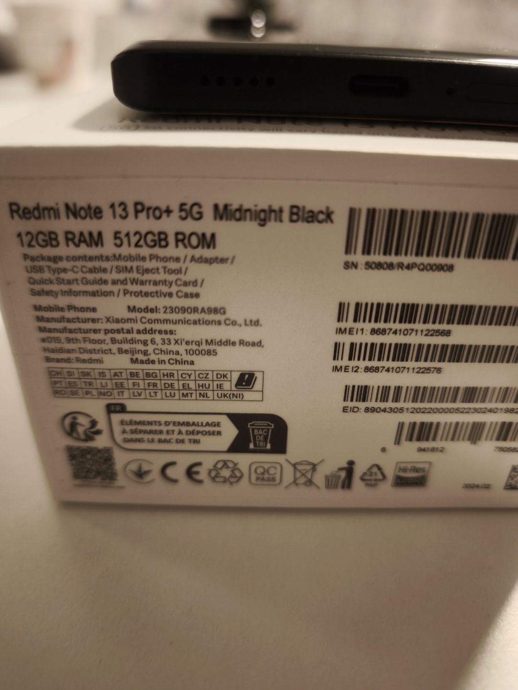 Xiaomi Telefoni cellulari / Smartphones: Xiaomi Redmi Note 13 pro+ Schwarz  – Usato da Murten venduto da pla_j9qh 7