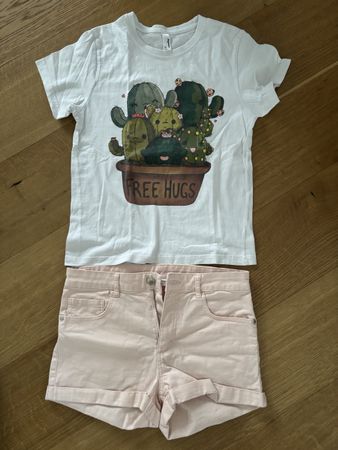 Sommer Set: T-Shirt mit Kaktus & Shorts