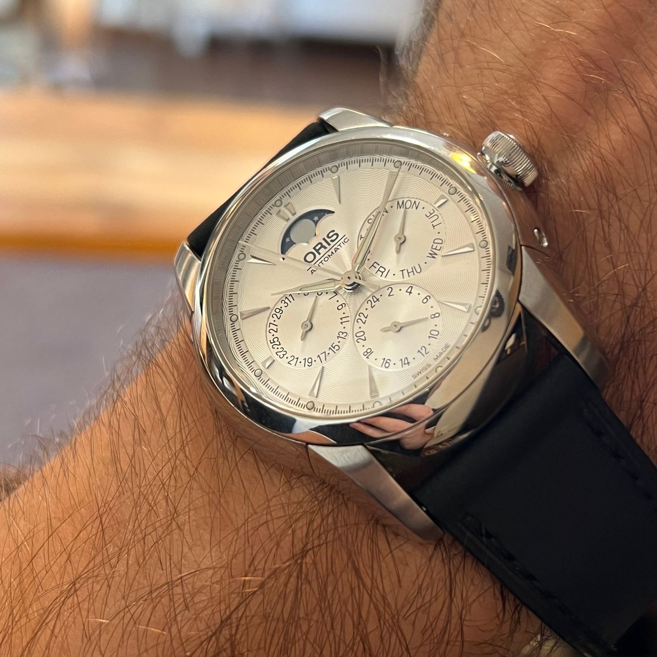 Oris Orologi: Oris Artelier Complication Automatic Moonphase 7546 – Usato da Carouge GE venduto da Watchaser 3