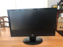 Monitor HP 20 Zoll schwarz mit DVI und VGA Anschluss