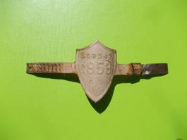 Velonummer / Fahrradnummer BE 1953
