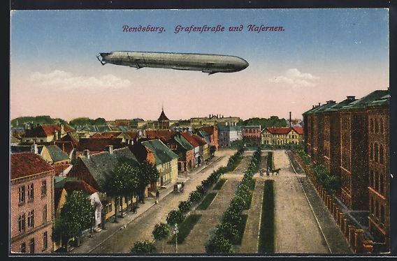 Foto & Poster: Rendsburg, Grafenstrasse und Kasernen, L – Usato da Berlin venduto da bartko-reher