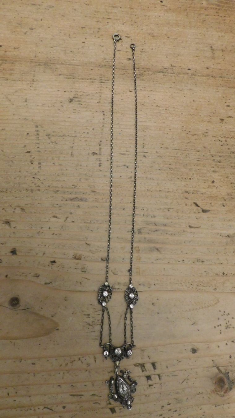 Catenine: zauberhaftes Jugenstil Collier Silber – Usato da Bottmingen venduto da Laternenlicht 5
