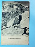 Eisgrotte im Rhonegletscher  - 1909 !!! - belebt