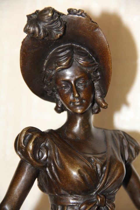 Skulpturen & Statuen: Sculpture en bronze sur socle marbre . – Gebraucht aus Praz (Vully) von pikuluka1 7