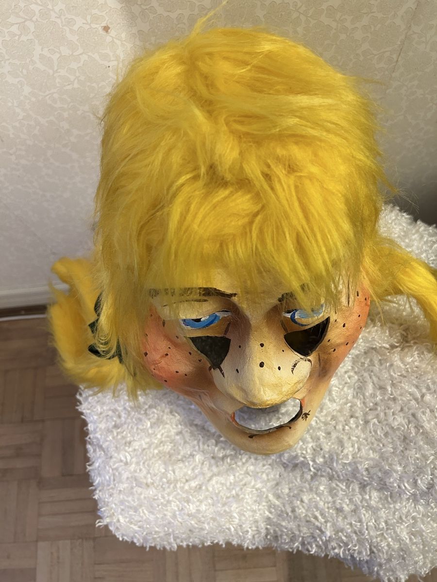 Maschere: Fasnachtsmaske, handbemalt Unikat Larfe – Usato da allschwil venduto da basel5 3