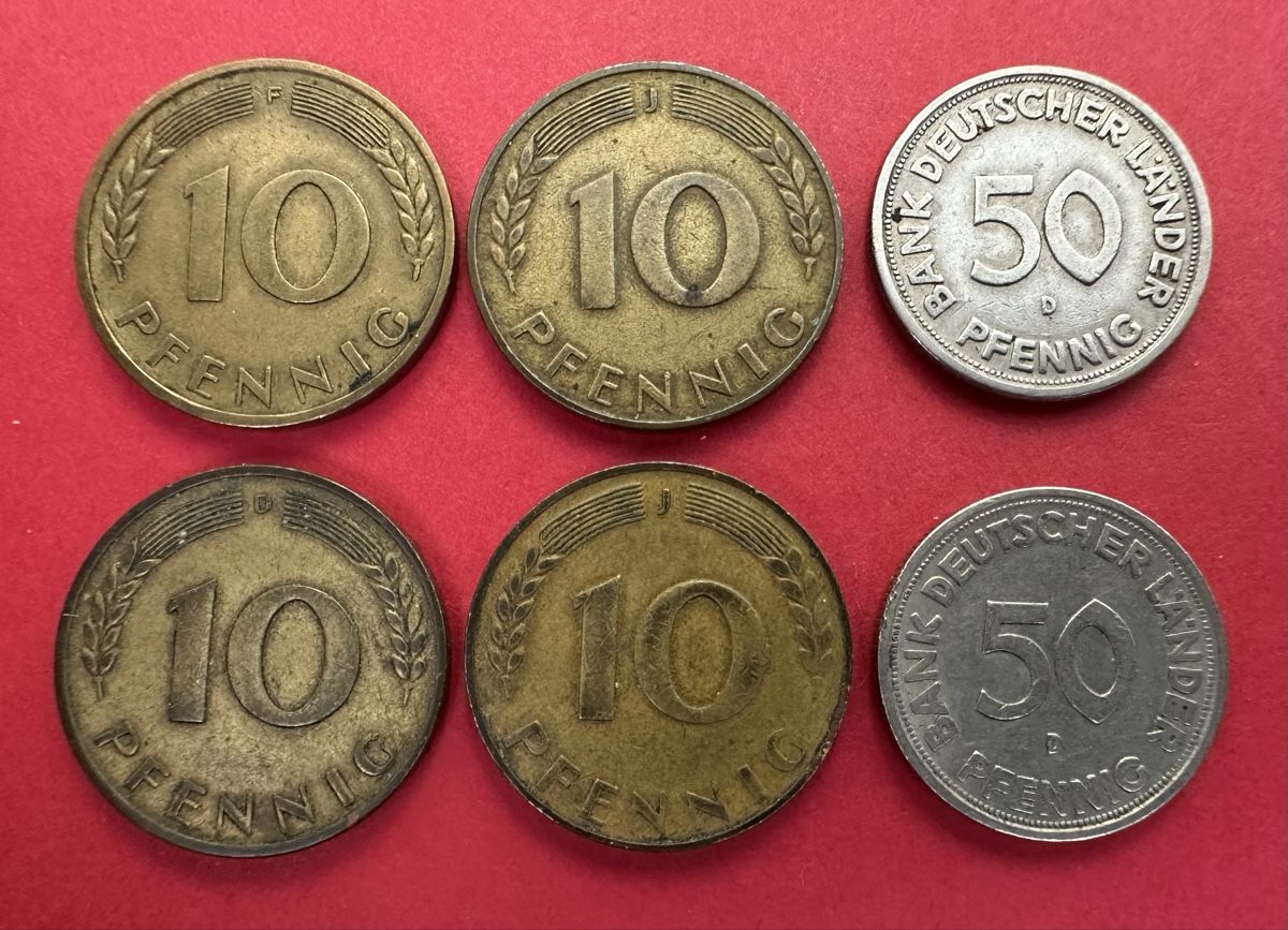 Tutti le monete: 1949 BANK DEUTSCHER LÄNDER  – Usato da Watt venduto da Coins13 1
