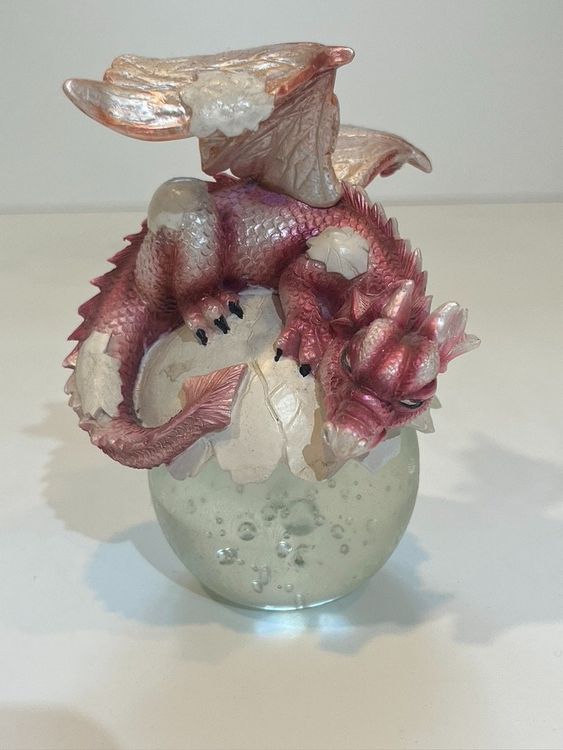 4er Set 3D Kristalldrachen Mit Ei - Bewegliches Fantasy Spielzeug