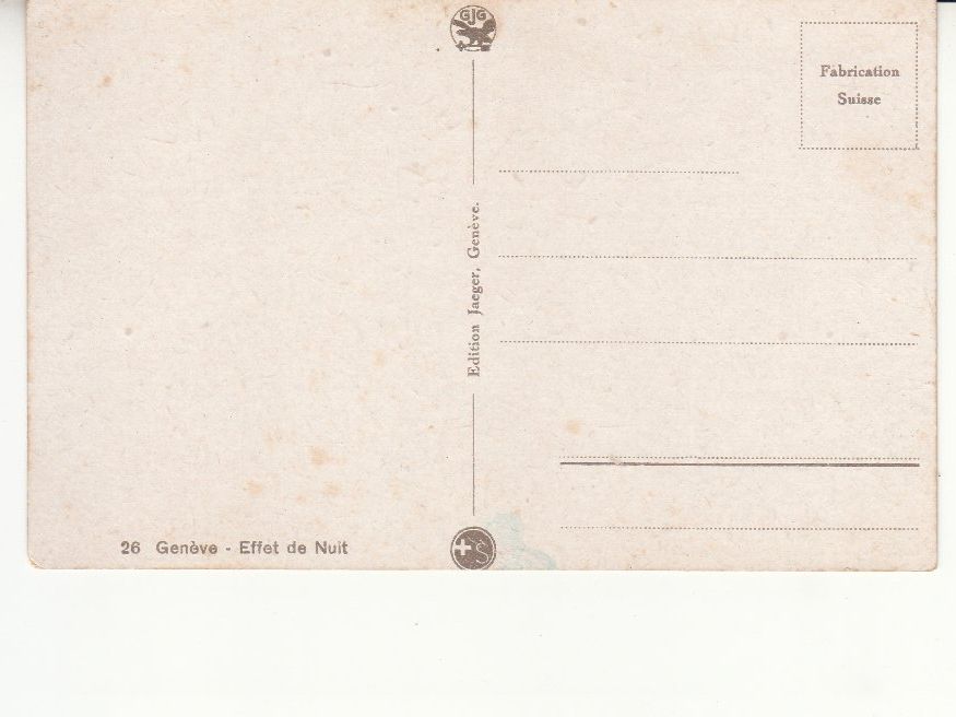 Cartoline postali: Genève ca. 1910 – Usato da Bürglen TG venduto da StampGraf 1