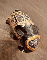 Dekorativer Elefant aus Holz handbemalt