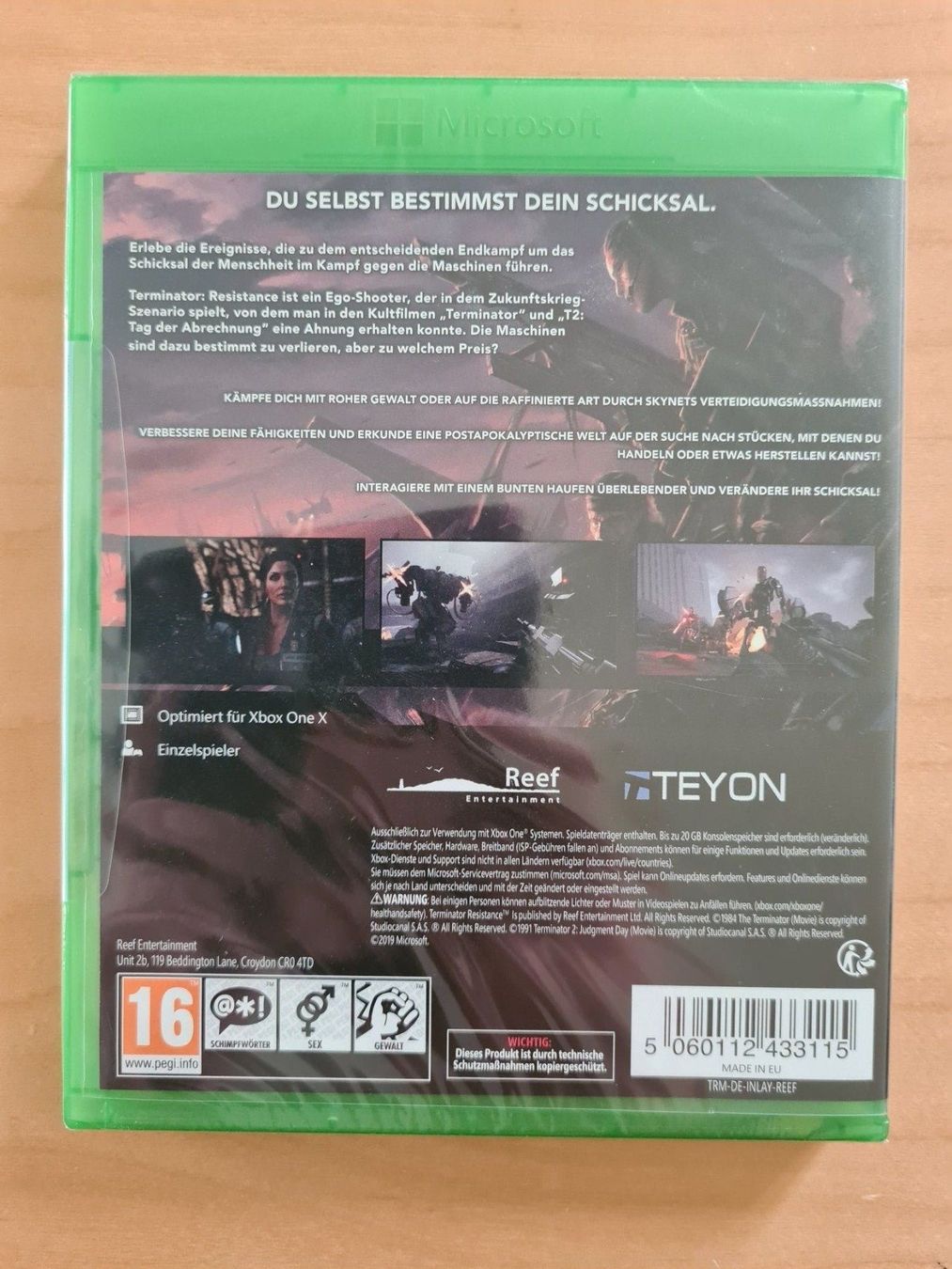 Giochi: Terminator Resistance Sealed OVP (Xbox One) – Nuovo e nell'imballaggio originale da Oberwil BL venduto da Spieltopia 1
