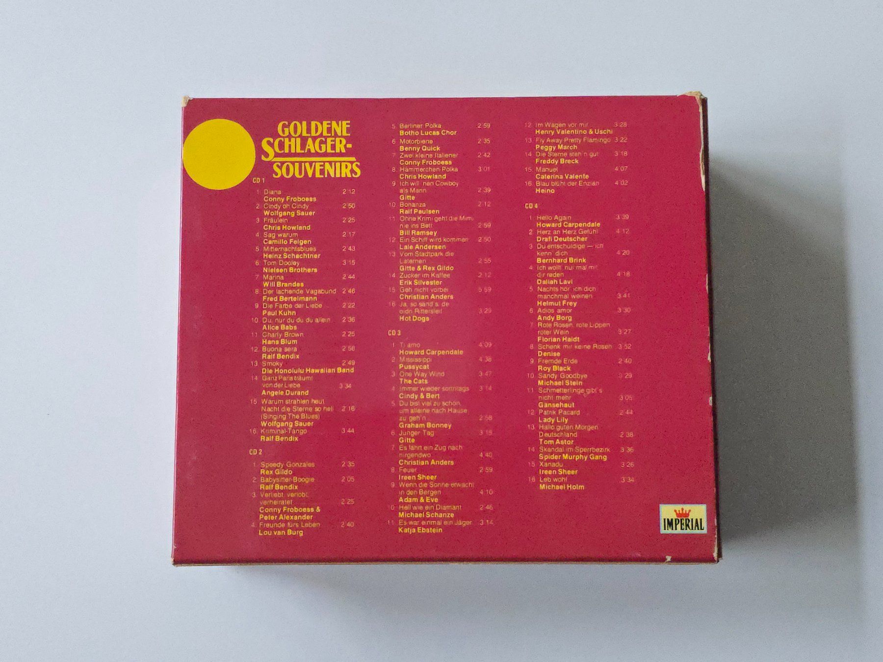 CD: CD Goldene Schlager - Souvenirs 4 CD-Box – Usato da Dättlikon venduto da Wundertuete_ 1
