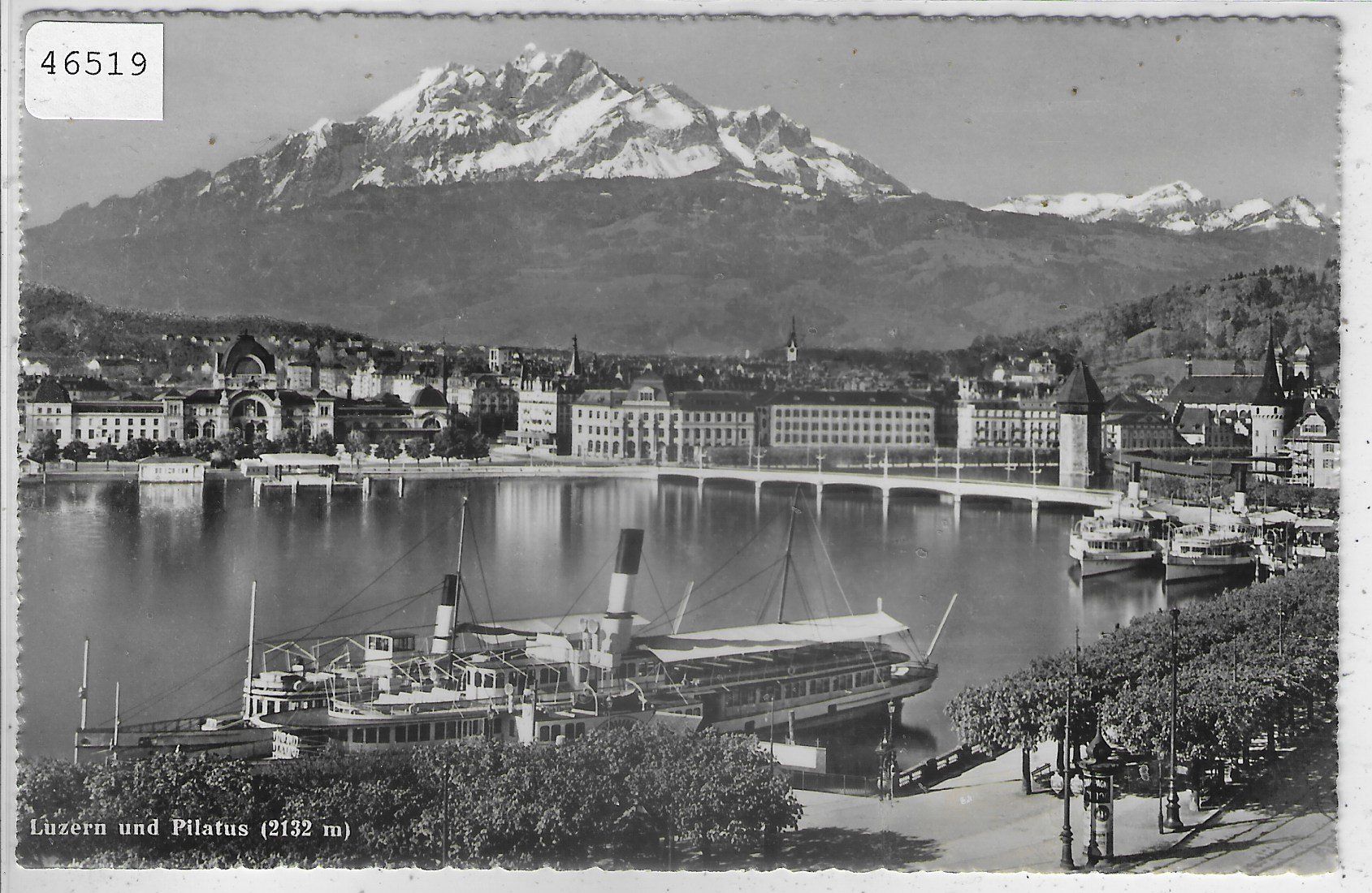 Cartoline postali: Luzern und Pilatus - Dampfschiff – Difettoso da Ettingen venduto da Kartenplanet