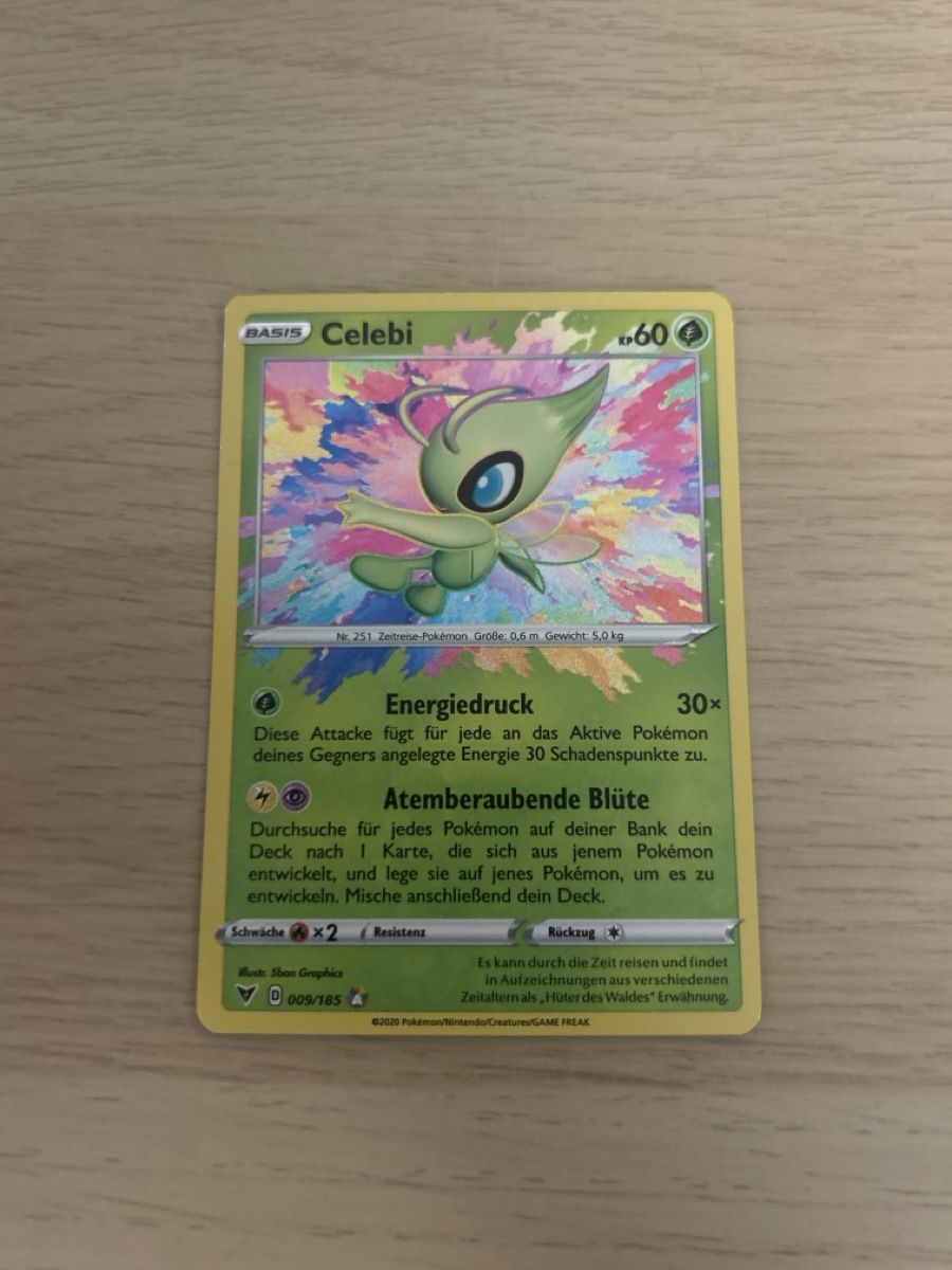 Pokémon Carte collezionabili: Celebi 009/185 – Nuovo (secondo la descrizione) da Lausanne venduto da POKEALE