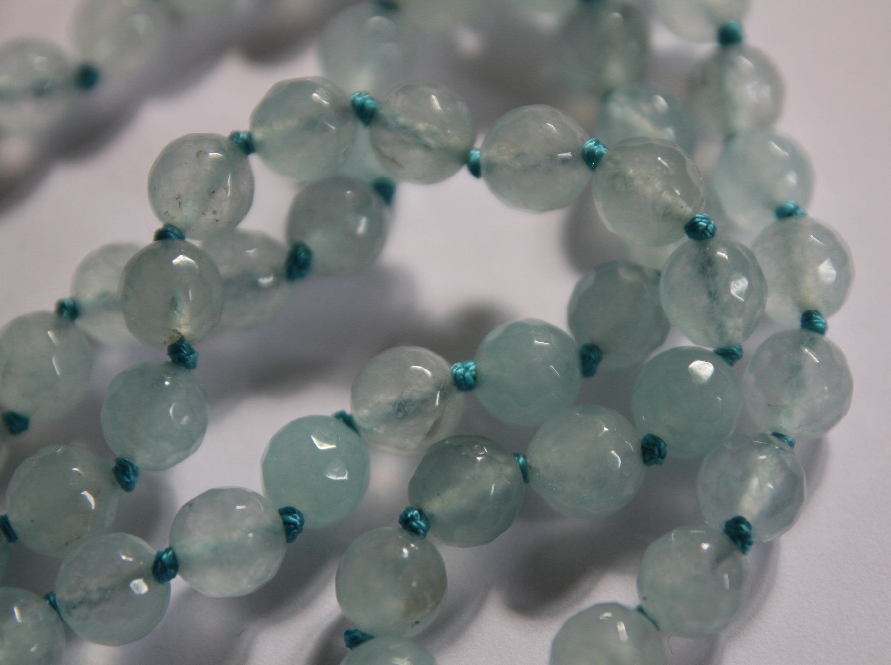 Catenine: NEU:Mega Aquamarin Kette Aquamarinkette – Nuovo (secondo la descrizione) da Matten b. Interl venduto da EdelsteineInterlaken 1