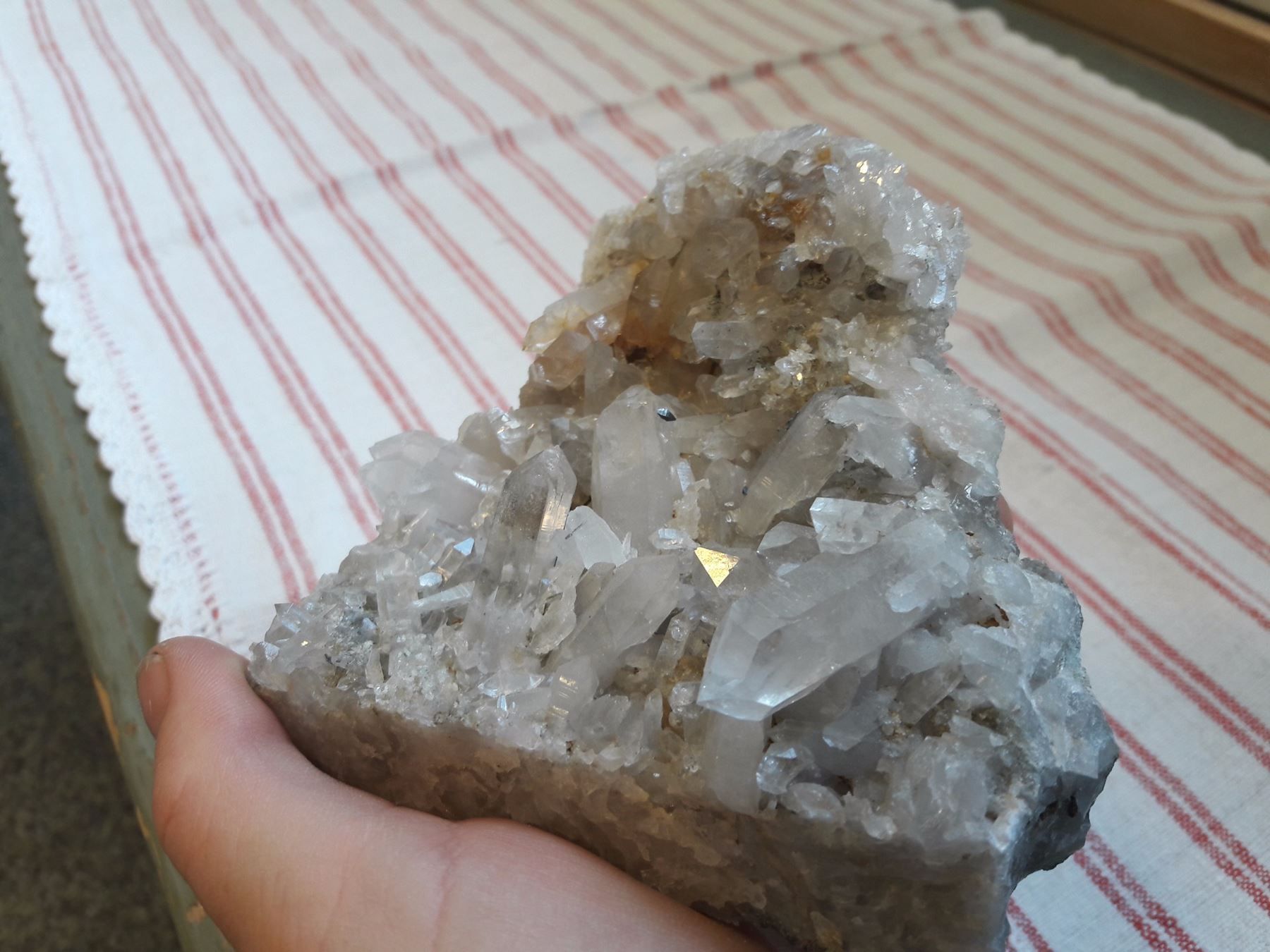 Minerali & Pietre curative: Bergkristall mit Anatas – Nuovo e nell'imballaggio originale da Sedrun venduto da aurira 6