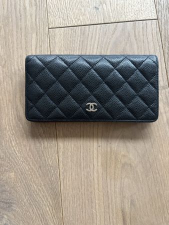 CHANEL Portemonnaie Wallet – Schwarz Caviar Leder – Original