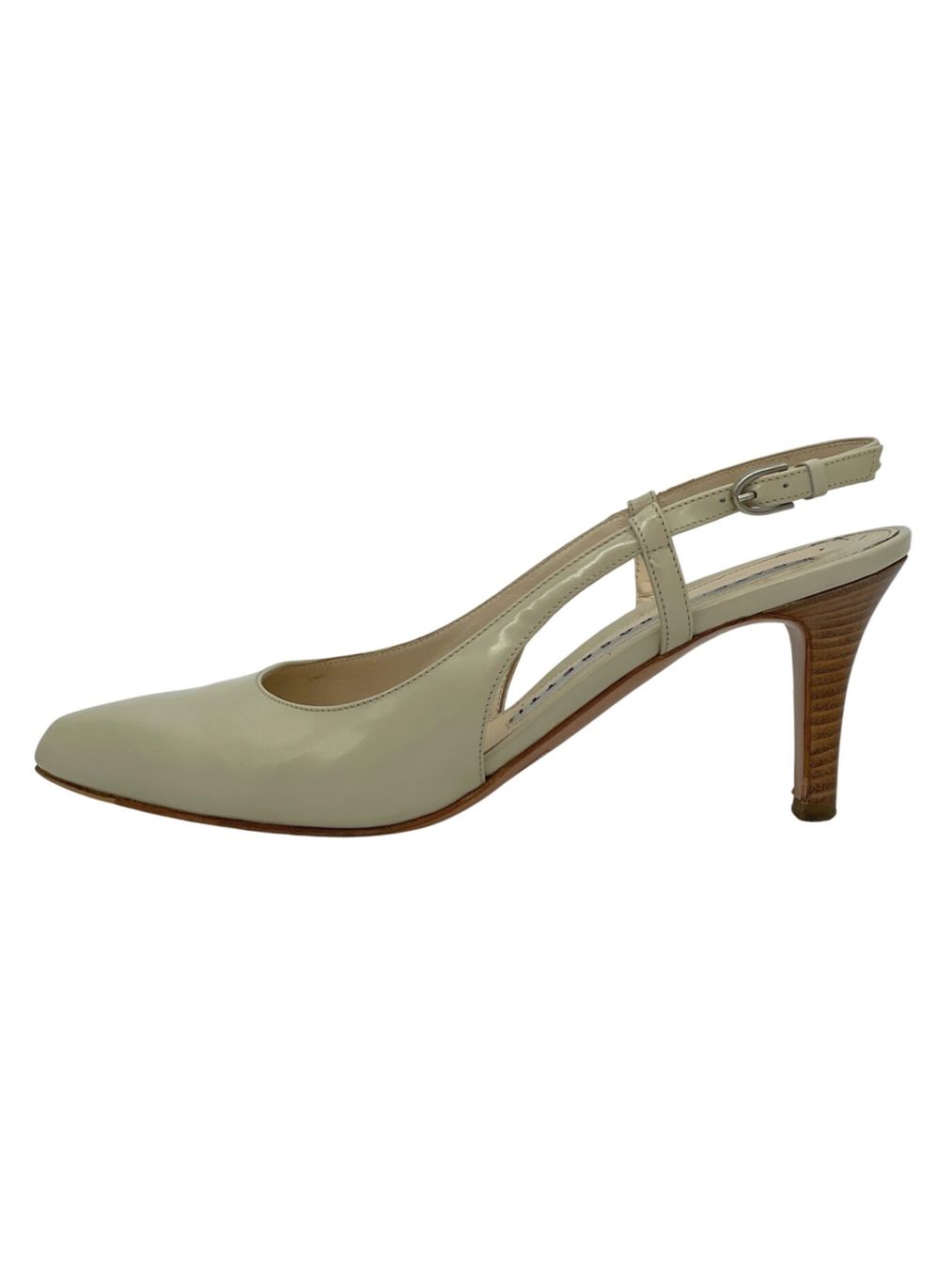 Fratelli Rossetti Scarpe da donna: Fratelli Rossetti Patent Leather Slingback EU 37 Beige – Usato da Zürich venduto da shoe_shop