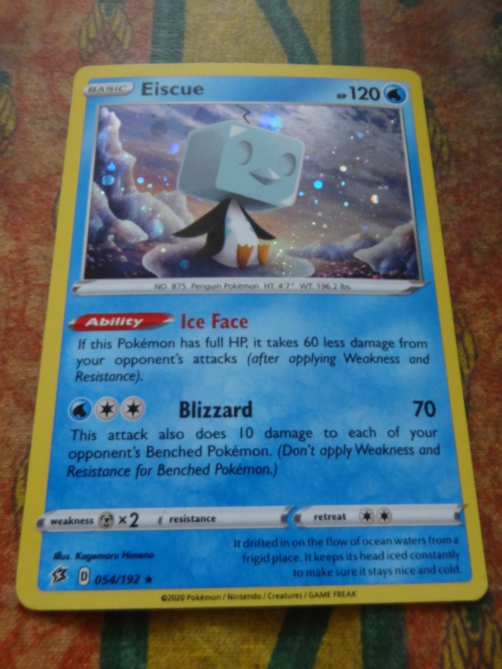 Pokémon Carte collezionabili: POKEMON  Eiscue  D  054/192  HP120  2020 – Usato da Romanel-sur-Lausanne venduto da Swift13