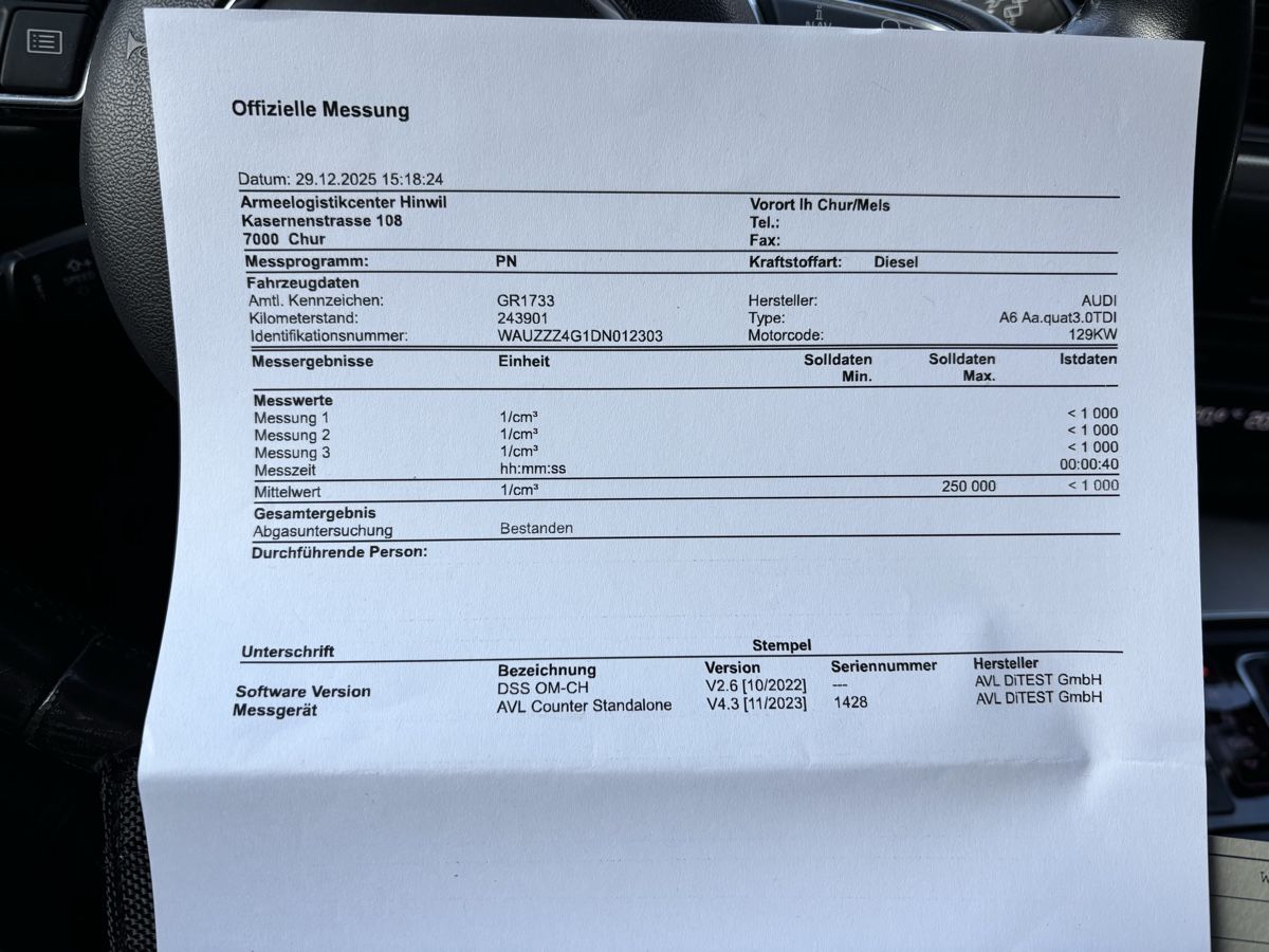 Audi Automobili: Audi A6 3.0TDI QUATTRO – Usato da St. Margrethen SG venduto da rah_667g 8