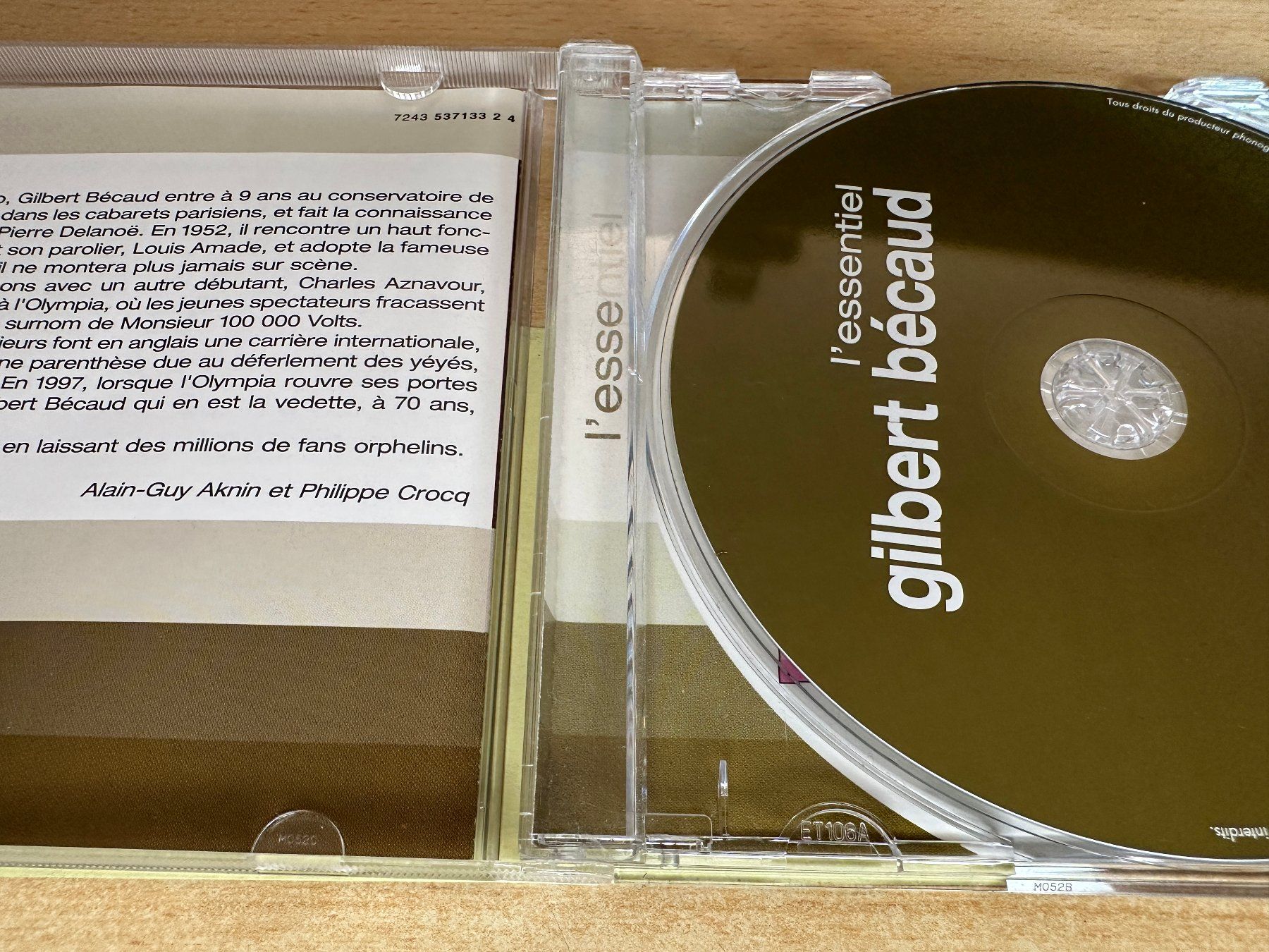 CD: C3 Gilbert Bécaud – L'Essentiel – Usato da Rikon im Tösstal venduto da Alpenmutz 2